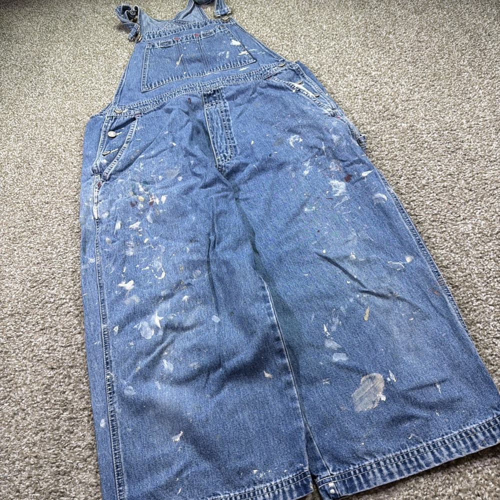 Denim Painter Overalls Jumpsuit - Blue